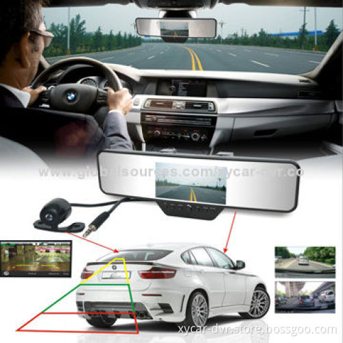 Car black box, 4.3-inch super HD TFT LCD screen, exclusive anti-dazzle design
